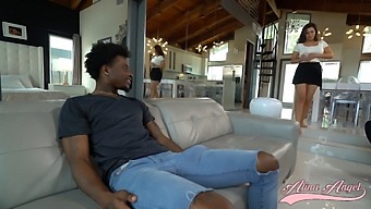 Exclusive Video Of Alina Angel'S Anal Adventure With A Young Black Man