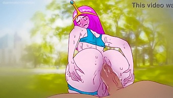 Cartoon Princess Bubblegum Banged Outdoors For Chocolate In 2d Hentai