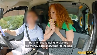 Redhead Beauty With Big Tits Gets Rough Ride In Pov Taxi Sex Scene