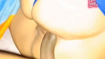 A Latina'S Buttocks Are Penetrated With Milk In This Explicit Video