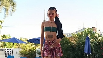 Slim Princess Encounters Massive Monster In A Terrifying Tale