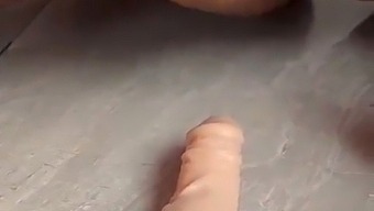 Intense Anal Penetration With A Large Dildo
